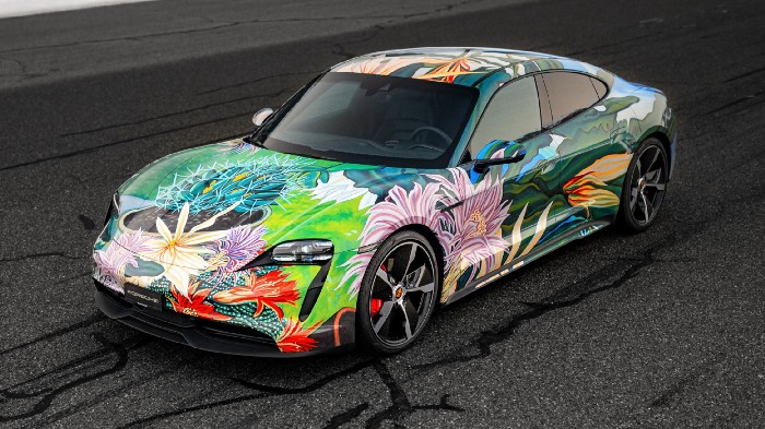 Porsche Taycan 4S Art Car by Richard Phillips