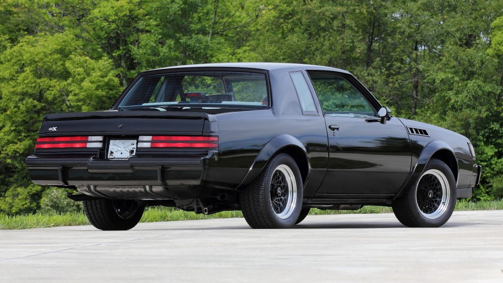 Rear quarter view of the 1987 Buick GNX