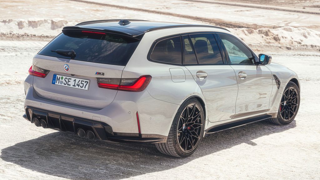 Rear view of the 2023 BMW M3 Touring