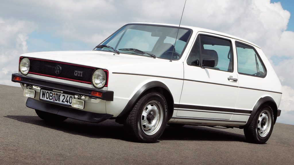 The 1976 Volkswagen Golf GTI is the very first performance hatchback