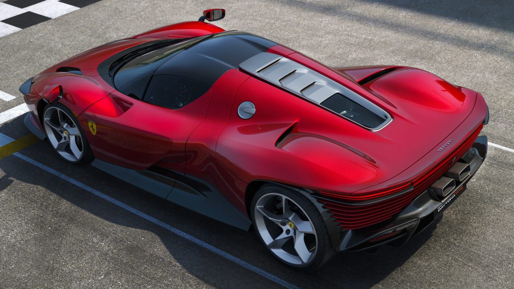 The rear air vents give a strong déjà vu of the Ferrari Testarossa (source: WheelsAge)