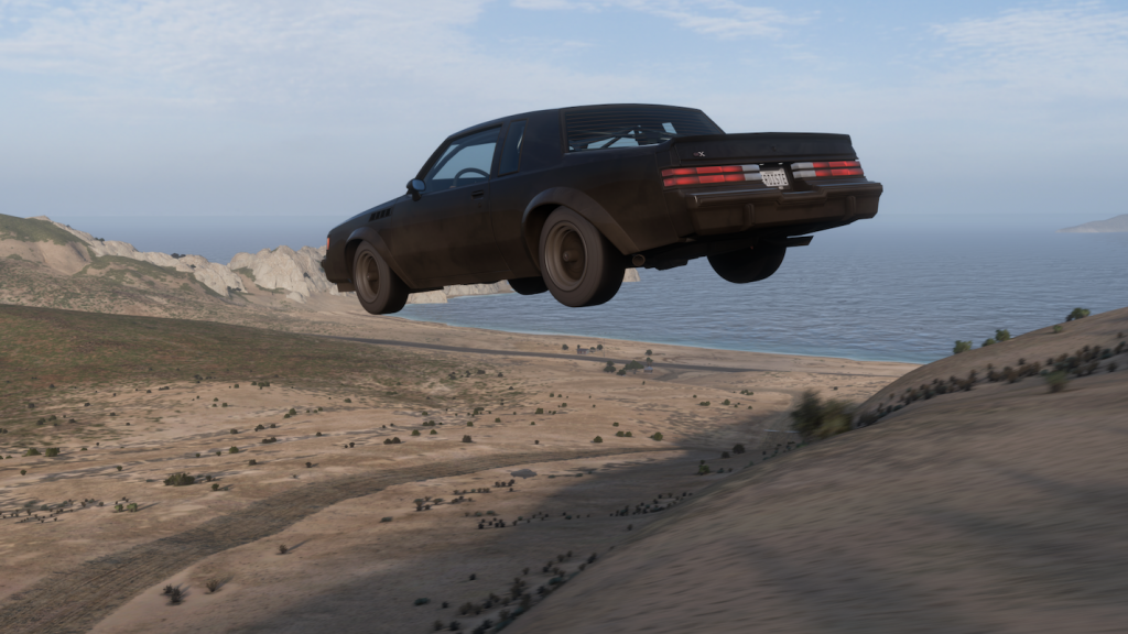 Buick GNX jumping over dunes in the game (source: Forza Horizon 5)