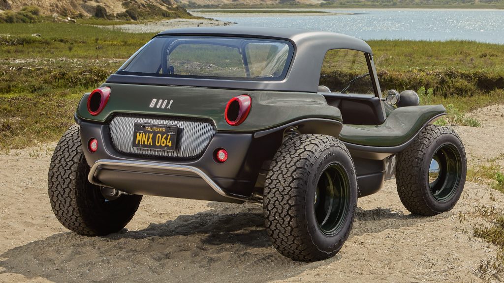 The new buggy hides its electric motor inside the body (source: Meyers Manx)