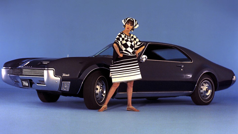Front quarter view of the 1966 Oldsmobile Toronado