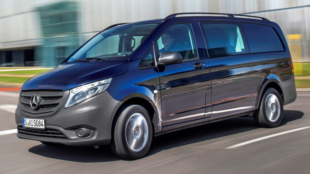 Mercedes-Benz's midsize van is the Vito in its commercial version and V Class in its executive variation (source: WheelsAge)