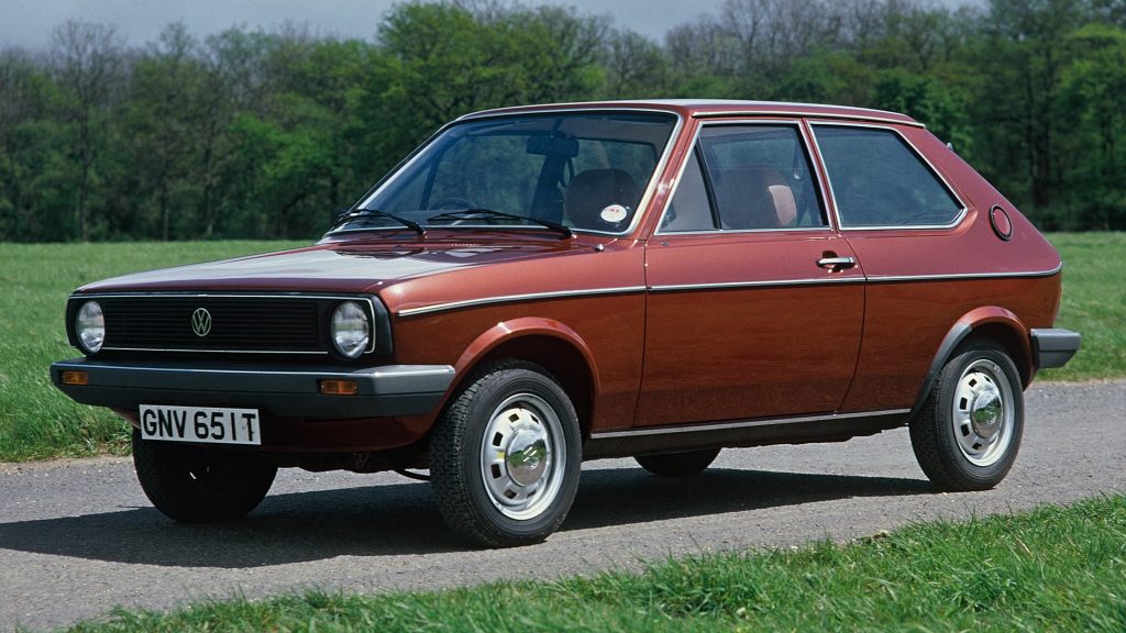Front quarter view of the 1976 Volkswagen Polo