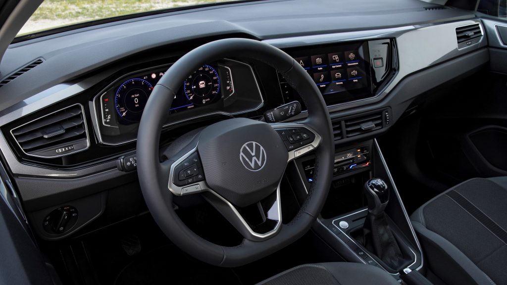 Dashboard of the 2022 Volkswagen Polo