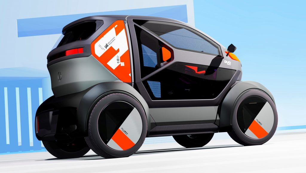 The Mobilize Duo is an evolutionary update to the Twizy's concept (source: Renault Group)