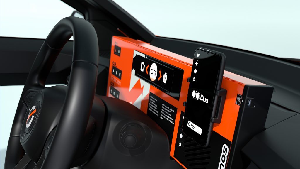Dashboard of the Mobilize Duo (source: Renault Group)