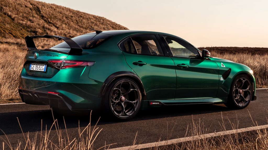 Rear-wheel drive is the favorite option for performance cars like the Alfa Romeo Giulia GTAm (source: WheelsAge)