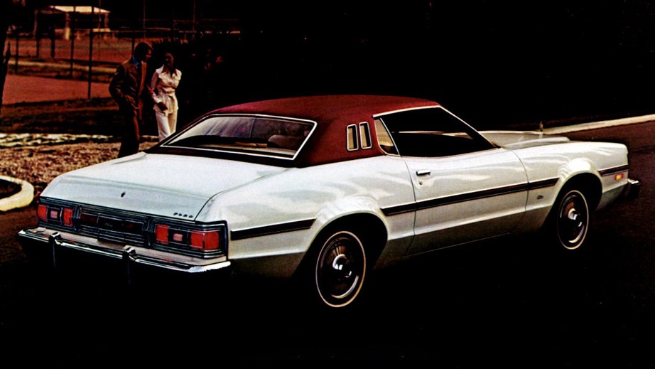 Rear quarter view of the 1976 Ford Elite
