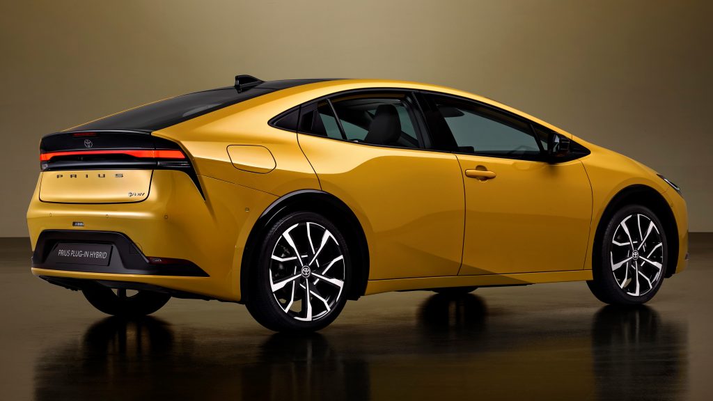 The 2023 Toyota Prius uses a sleeker version of its traditional liftback body style (source: Toyota)