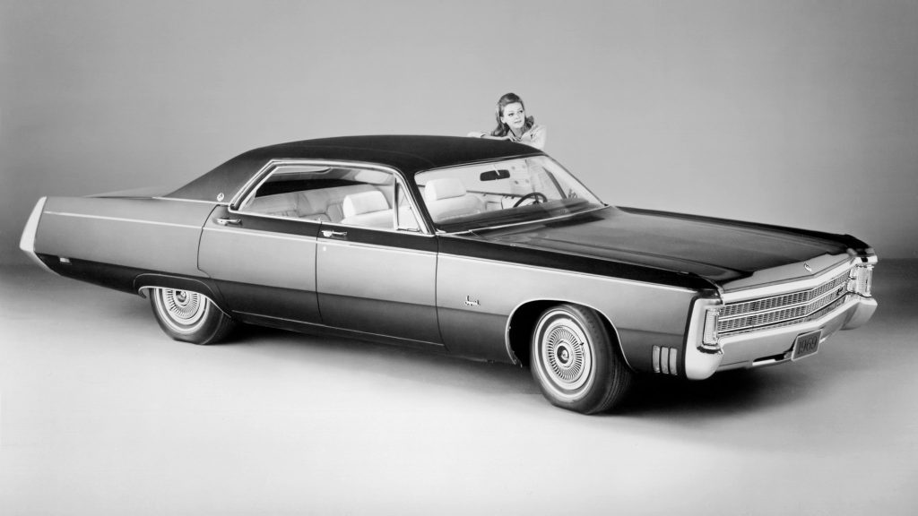 Suppressing engine noise is a signature trait of luxury cars like the 1969 Imperial LeBaron (source: WheelsAge)