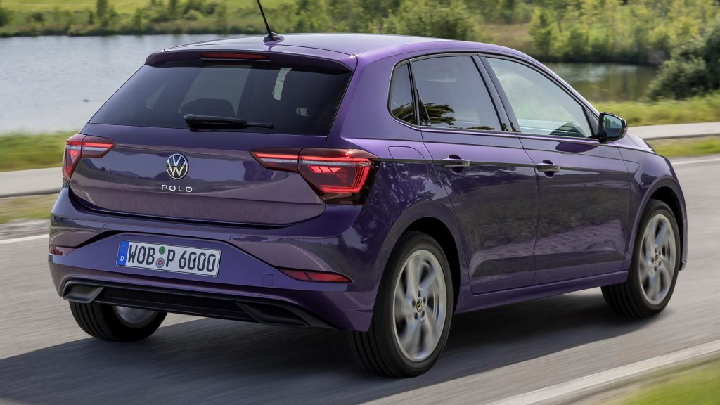 Three-cylinder engines are common in compact cars, like the 2021 Volkswagen Polo, despite their high vibration (source: Volkswagen)