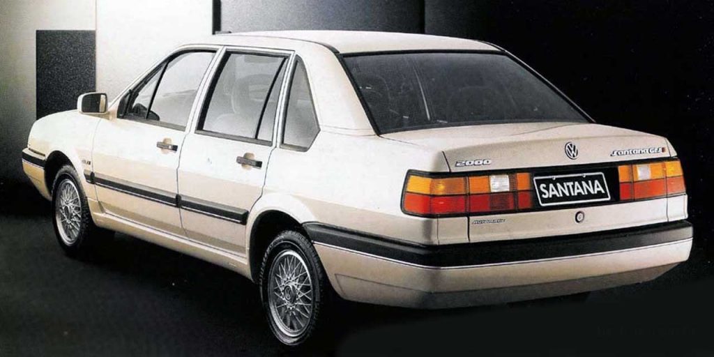 Rear quarter view of the 1991 Volkswagen Santana