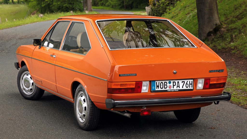 Rear quarter view of the 1973 Volkswagen Passat