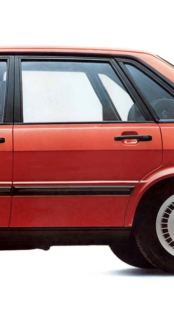 Rear door of the 1985 Audi 80