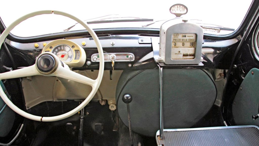 Cabin of the Fiat 600 Multipla Taxi