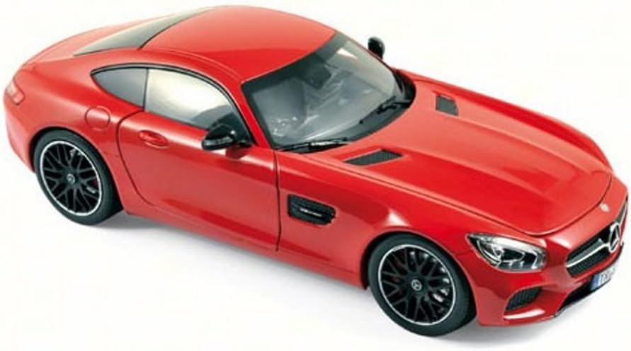 Red Mercedes-AMG GT miniature car (scale 1/18) by Norev