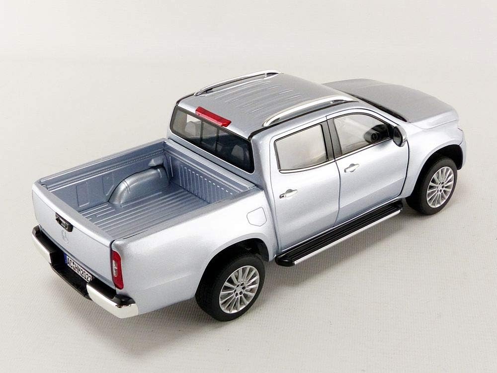 Silver-painted Mercedes-Benz X-Class miniature car (scale 1/18) by Norev