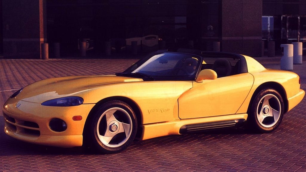 Side view of the 1989 Dodge Viper RT/10