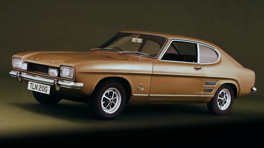 Front quarter view of the 1969 Ford Capri