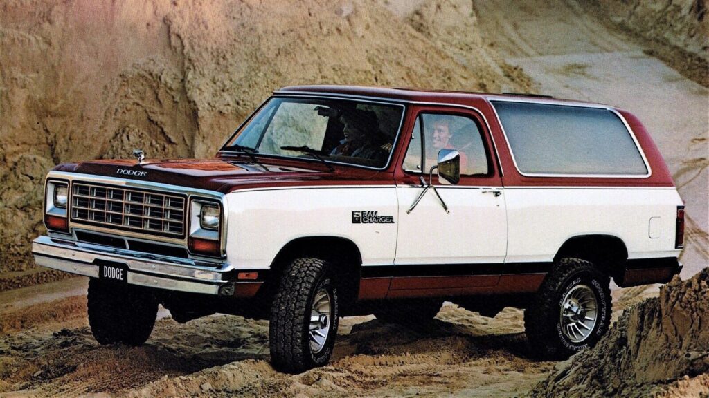 Front quarter view of the 1981 Dodge Ram Charger